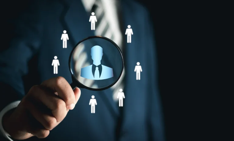 businessman-using-magnifying-glass-look-personnel-icon-virtual-social-network-interface-personal-network-structure-concepts-human-resource-management-recruitment